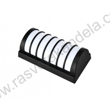 Baštenska zidna LED lampa 24W 4200K SWEEP crna