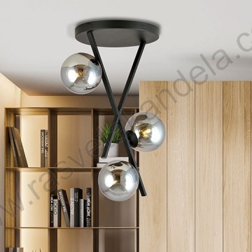 Luster 3xE27 M11080-3 crna