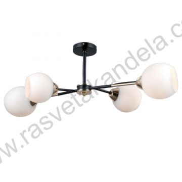 Luster plafonjera 4xE27 M10723-4 crna+zlatna