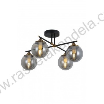 Luster plafonjera 4xE27 M11080-4 crna+zlatna
