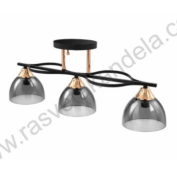 Luster plafonjera 3xE27 M10730-3 crna+zlatna