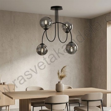 Luster 4xE27 M11099-4 crni