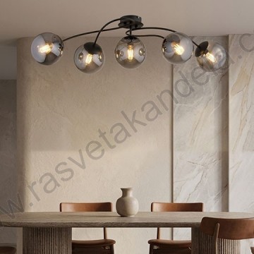 Luster 5xE27 M11101-5 crni