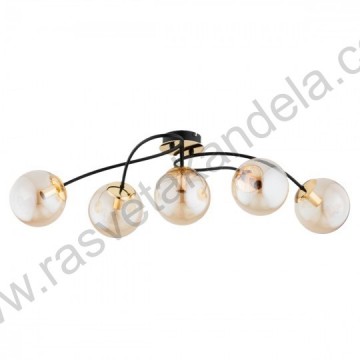 Luster 5xE27 M11102-5 crna+zlatna