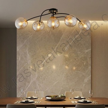 Luster 5xE27 M11102-5 crna+zlatna