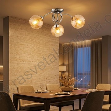Luster plafonjera 3xE27 M10733-3 hrom