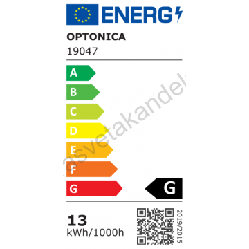 Led visilica 13W 3000K crna Optonica