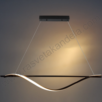 Led visilica 17W 3000K crna Optonica