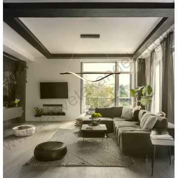 Led visilica 17W 3000K crna Optonica