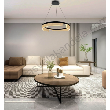 Led visilica 23W 3000K crna Optonica