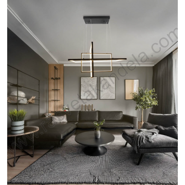 Led visilica 67W 3000K crna