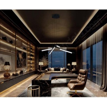 LED visilica 32W 4000K EDMOND-32 crna