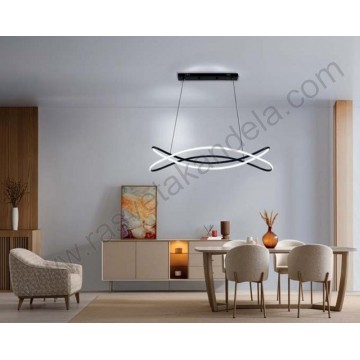 LED visilica 100W 3CCT sa daljinskim MONARCH-100 crna