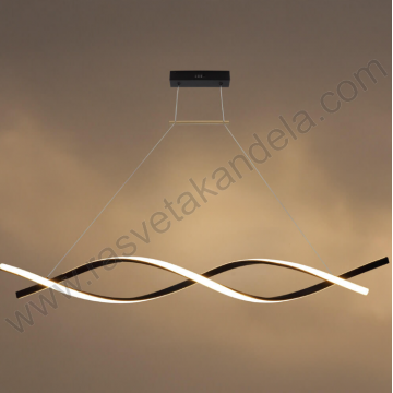 Led visilica 28W 3000K crna