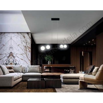 LED visilica 44W 4000K INVICTA-44 crna