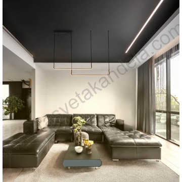 Led visilica 25W 3000K crna Optonica