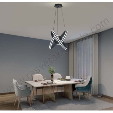 LED visilica 168W 3CCT sa daljinskim JOLLY-168 crna