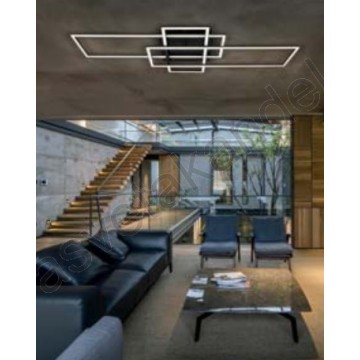 LED luster plafonjera dužine 104cm 36W 4000K CONCORDE-36 crna
