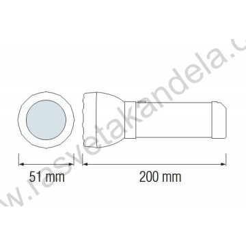 Punjiva prenosna LED lampa 1W BEST-1
