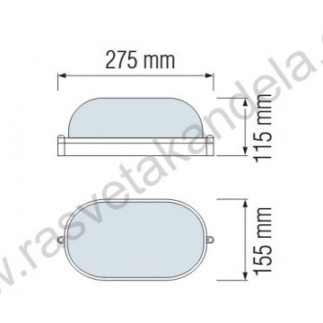 Brodska lampa AYDER HL920 crna
