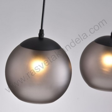 Visilica 3xE27 BELIZA LIGHT-3L metal/staklo