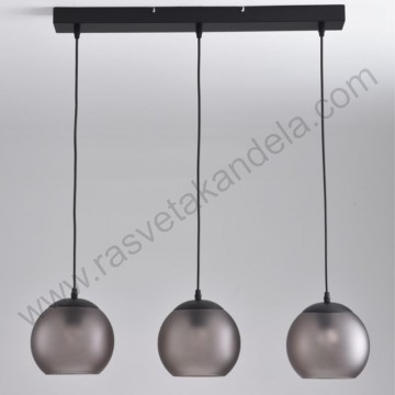 Visilica 3xE27 BELIZA LIGHT-3L metal/staklo