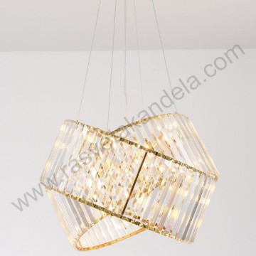 Luster visilica E14 BEETHOVEN zlatna