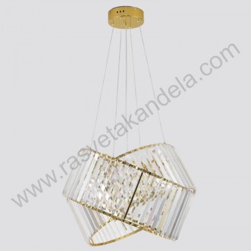 Luster visilica E14 BEETHOVEN zlatna