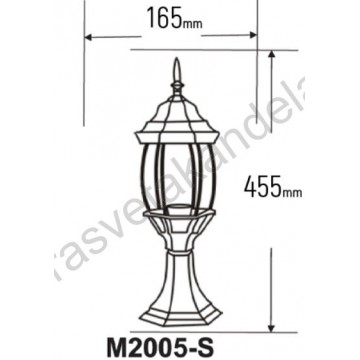 Fenjer stubni M2005-S braon