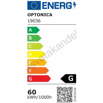 Led visilica prečnika 1m 60W 3000K crna Optonica