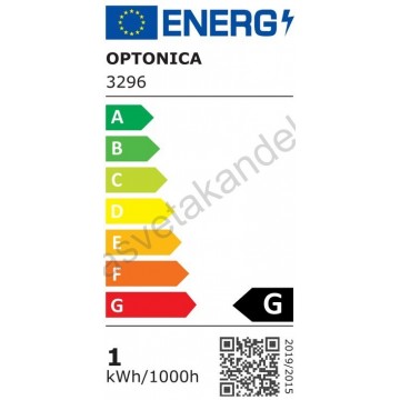LED rozetna 1W 3000K crna 3296