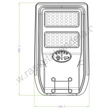 M452200-C5 200W ALL IN ONE solarna LED ulična svetiljka set 6500K IP65