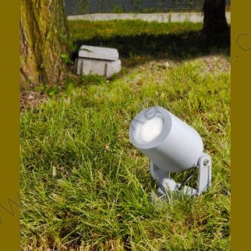 Baštenska ubodna lampa Fumagalli 1xGU10 MINITOMMY EL IP66 siva