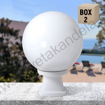 DISMA/G250 bela stubna lampa IP55 - 2 kom.