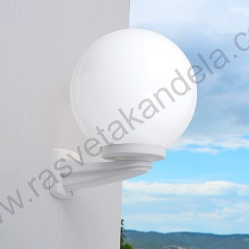 NARDO/G250 bela zidna lampa IP55 - 2 kom.