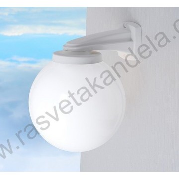 NARDO/G250 bela zidna lampa IP55 - 2 kom.