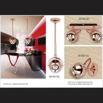 Spot lampa visilica 1xGU10 M150150 boja bakra