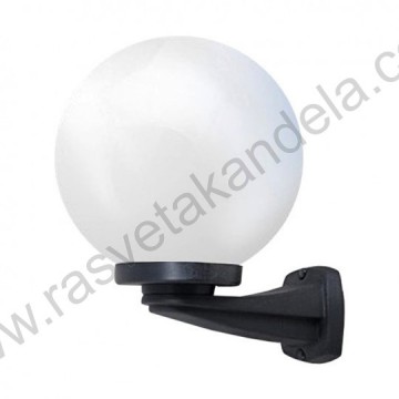 NARDO/G250 crna zidna lampa IP55 - 2 kom.