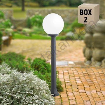 GIAFFA/G250 crna stubna lampa 1xE27 IP55 - 2 kom.