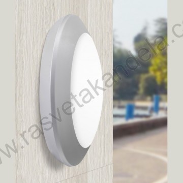 Baštenska zidna/plafonska lampa1xGX53 BERTA IP66 siva