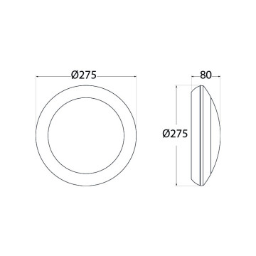 Baštenska zidna/plafonska lampa1xGX53 BERTA IP66 crna