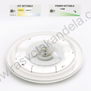 Baštenska zidna/plafonska lampa1xGX53 BERTA IP66 crna