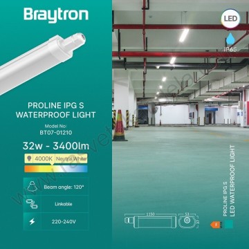 LED vodonepropusna svetiljka 115cm 32W 4000K IP65