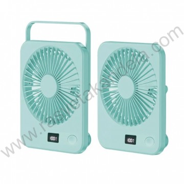 Stoni USB zeleni mini ventilator sa displejem