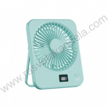 Stoni USB zeleni mini ventilator sa displejem