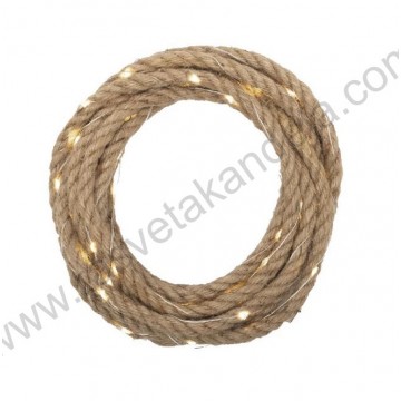 Solarni LED niz konopac 5m toplo beli MXROPE