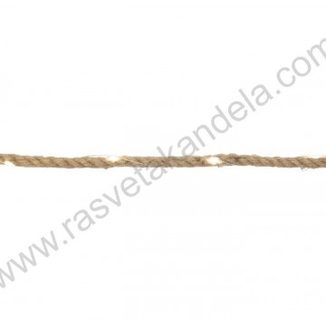 Solarni LED niz konopac 5m toplo beli MXROPE