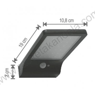 Solarni LED reflektor sa senzorom pokreta FLP300SOLAR