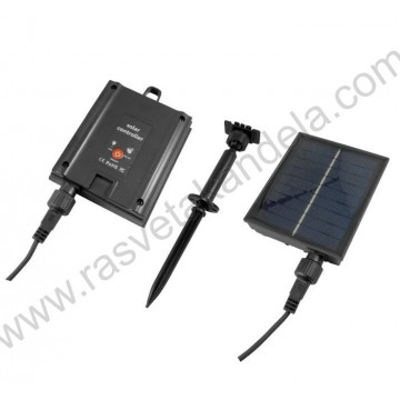 Solarni baštenski LED niz 4,5m 10 sijalica toplo belih