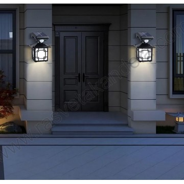 Solarni zidni fenjer sa senzorom pokreta